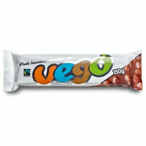 VEGO WHOLE HAZELNUT CHOC BAR 150G