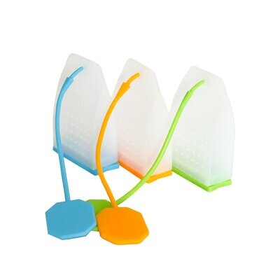 SILICONE TEA BAGS: 3 PACK