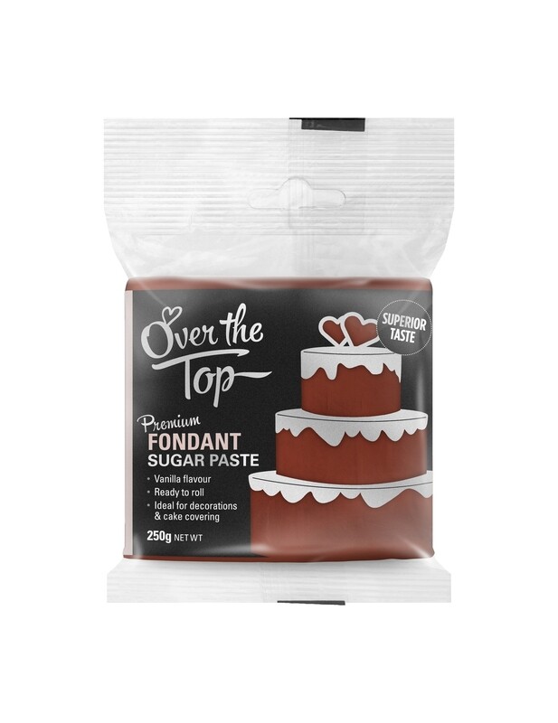 BROWN FONDANT 250G OVER THE TOP