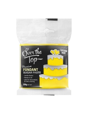 YELLOW FONDANT 250G OVER THE TOP