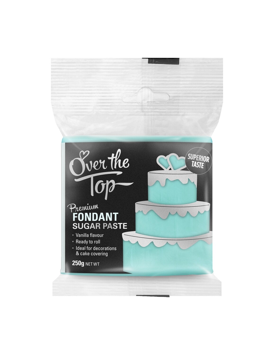 ICE BLUE FONDANT 250G OVER THE TOP