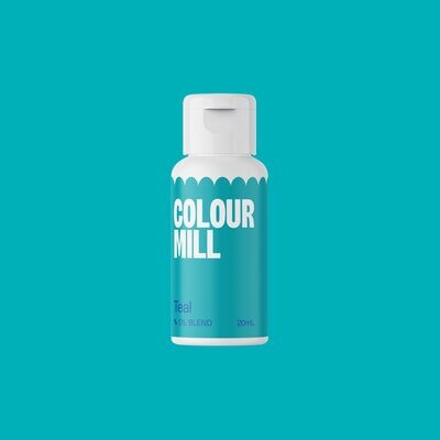 TEAL FOOD COLOUR MILL 20ML