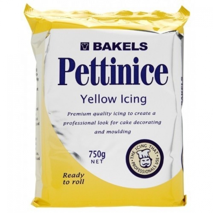 PLASTIC ICING 750G BAKELS YELLOW PLASTIC ICING 750G BAKELS YELLOW