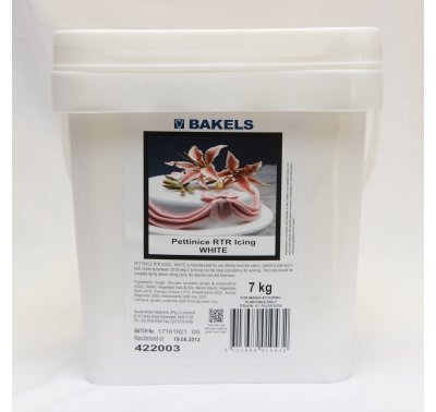 BAKELS PLASTIC ICING 7KG WHITE