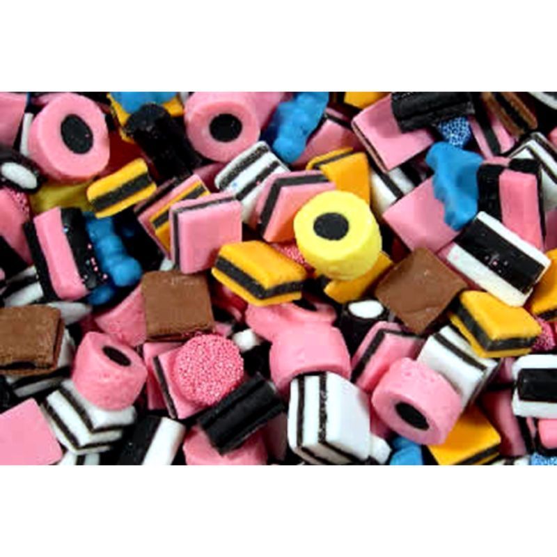 LICORICE ALLSORTS  ENGLISH