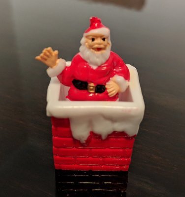 Santa Popping out of Chimney