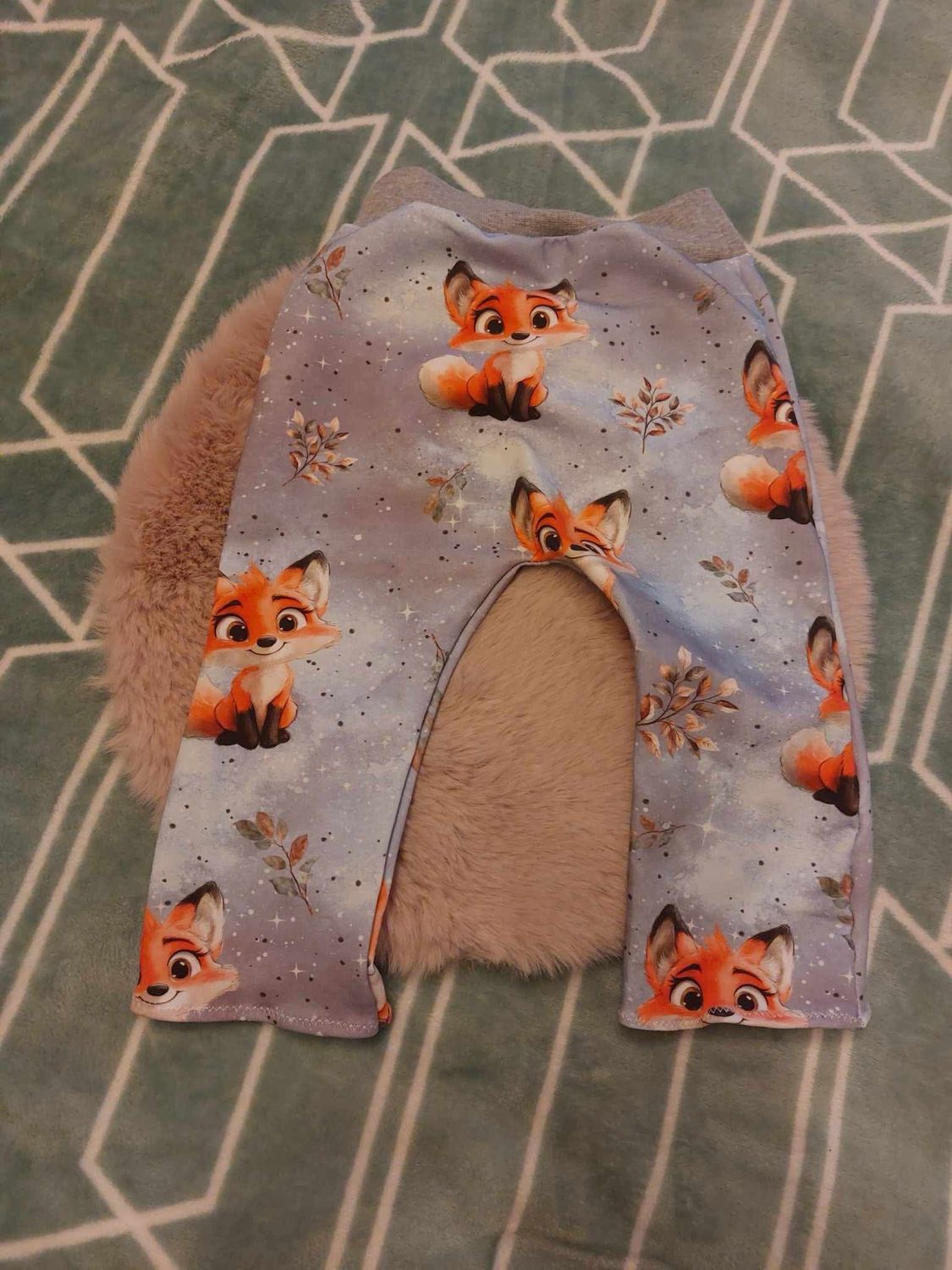 Hose Motiv Fuchs Baumwollbündchen