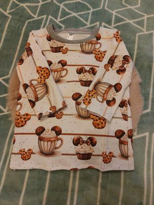 Shirt Motiv Cupcake-Cookies Unisex mit Baumwollbündchen
