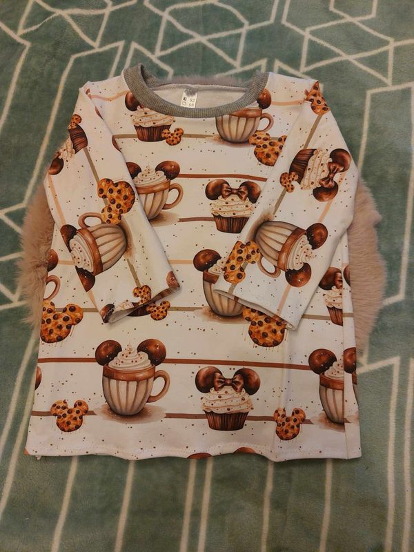 Shirt Motiv Cupcake-Cookies Unisex mit Baumwollbündchen