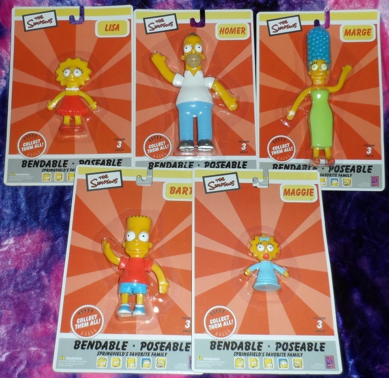 The Simpsons Family Bendies -Set of 5