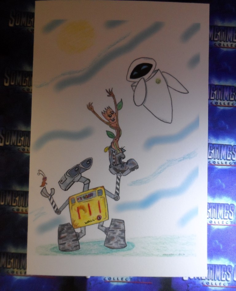 Wall-E, Groot, & Eve Greeting Card