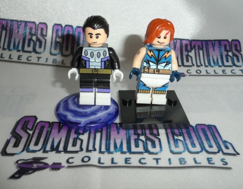 Mini Block Figures : Cosmic Boy & Lightning Lad