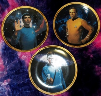 Star Trek Collector&#39;s Plates -Set of 3