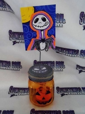 Jack Skellington Sketch Card with Pumpkin Jar Stand