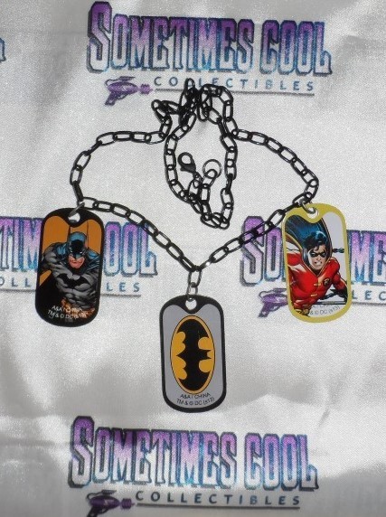 Batman & Robin Dog Tags Necklace