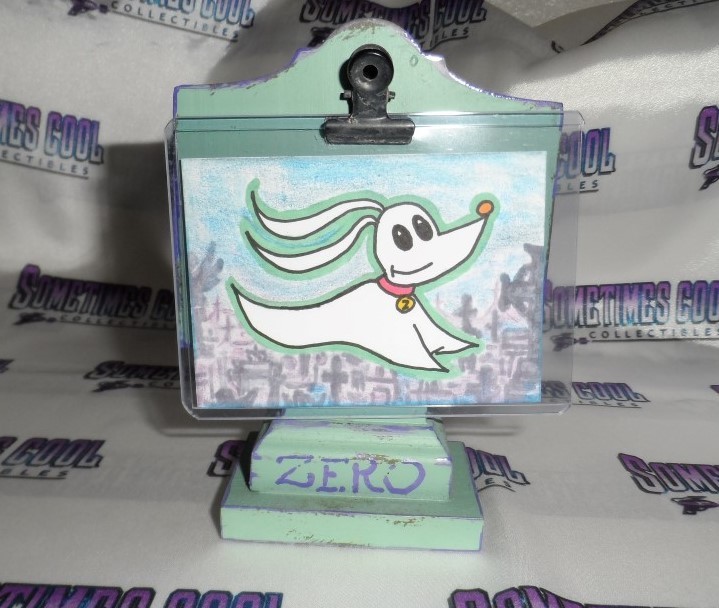 A Zero Sketch Card w/ Tombstone Stand