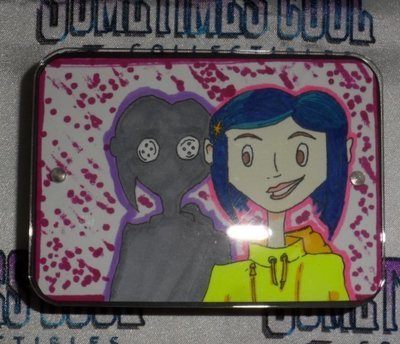 Coraline Sketch Card in Mini Box Frame