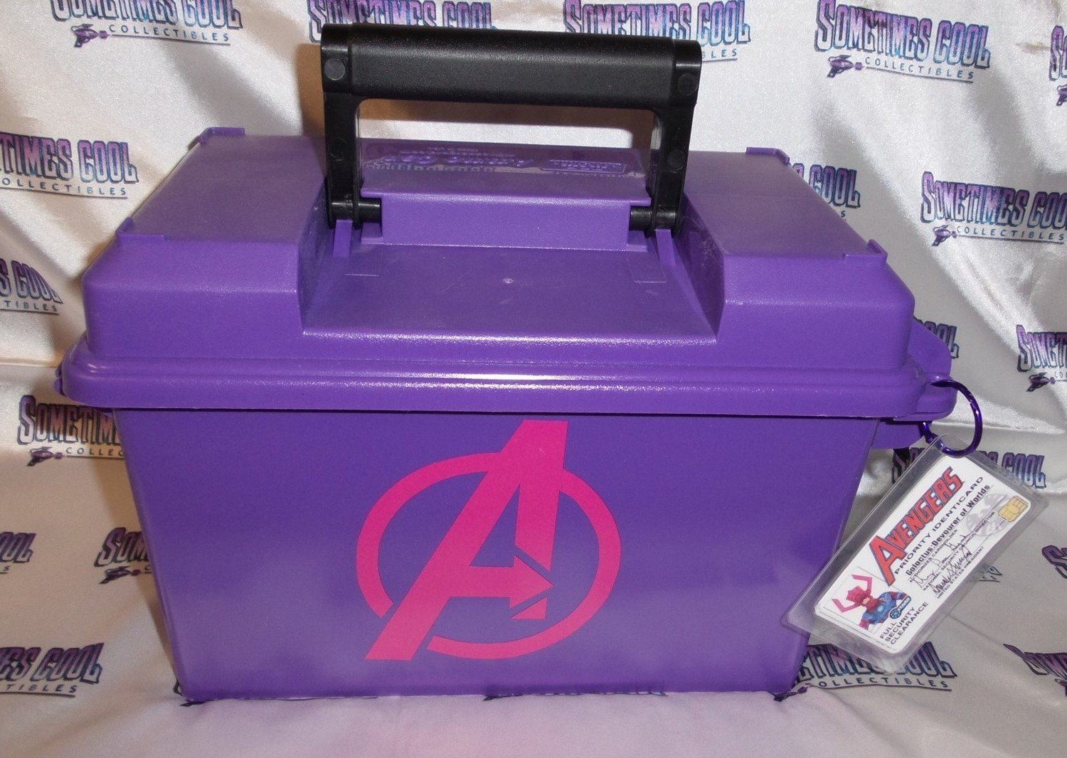 Ammo Box Large & Purple - the Avengers logo