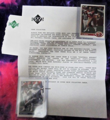 1991 Upper Deck NFL Prototype Trading Cards