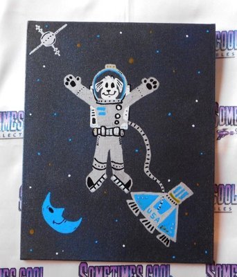 Space Dog Painting