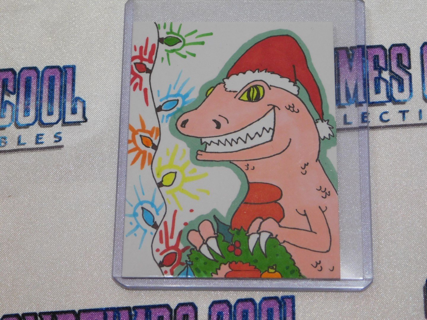 Jurassic Christmas Sketch Card