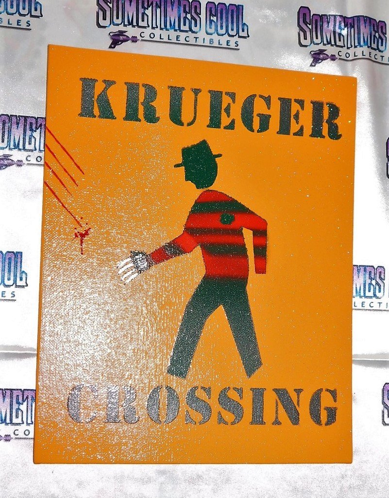 Krueger Crossing : Nightmare On Elm Street Sign (Orange)