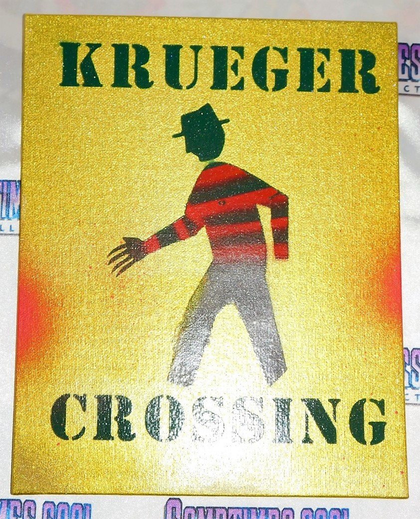 Krueger Crossing : Nightmare On Elm Street Sign (Yellow)