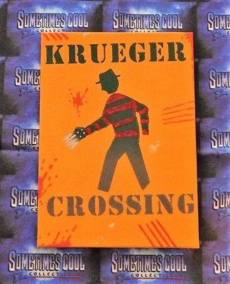 Krueger Crossing : Nightmare On Elm Street Mini Sign (Orange)