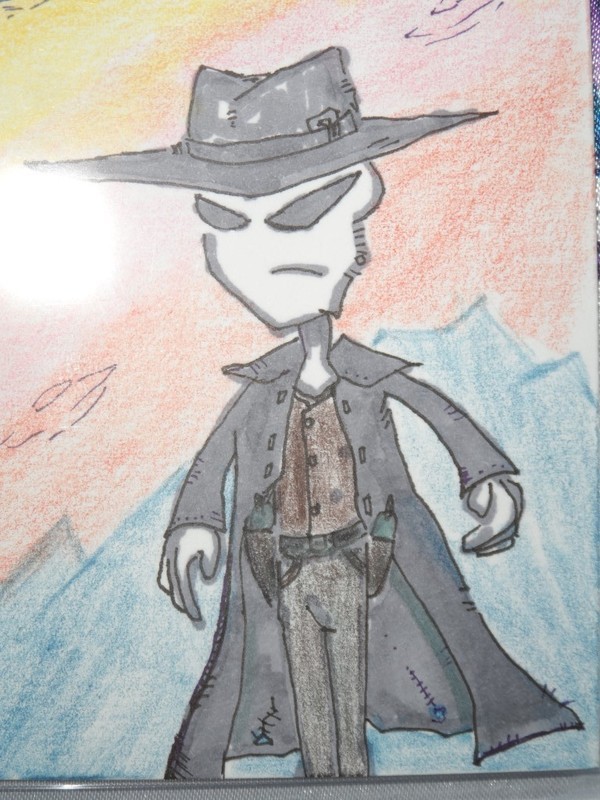 "A Grey With No Name" Sketch Card