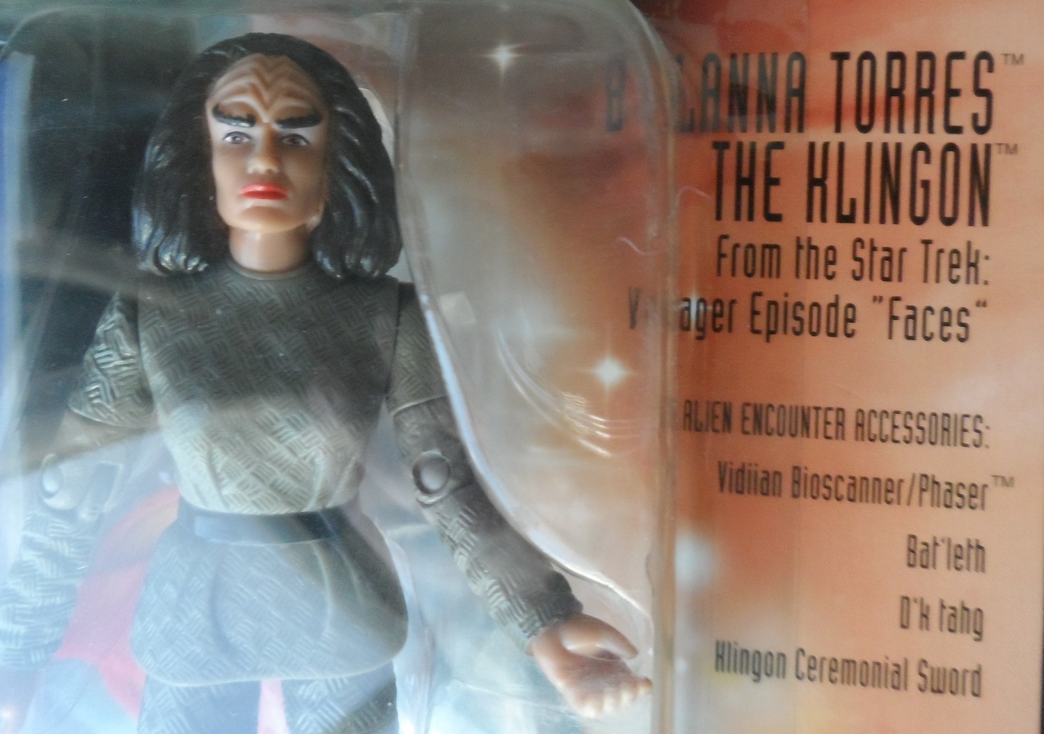 Star Trek Voyager Figure - Lt. B'Elanna Torres Klingon (orange accessories)
