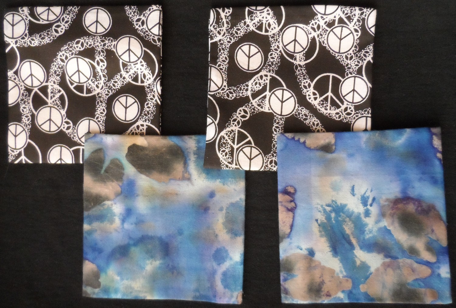 Coasters/Trivets - Peace & Tie-Dye Blue