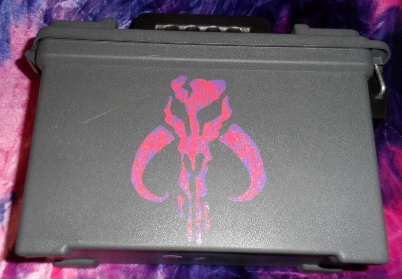 Ammo Box Customized - Mandalorian Skull logo
