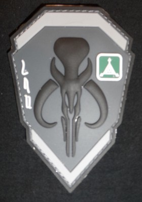 Mandalorian Logo Patch -Black/Gray