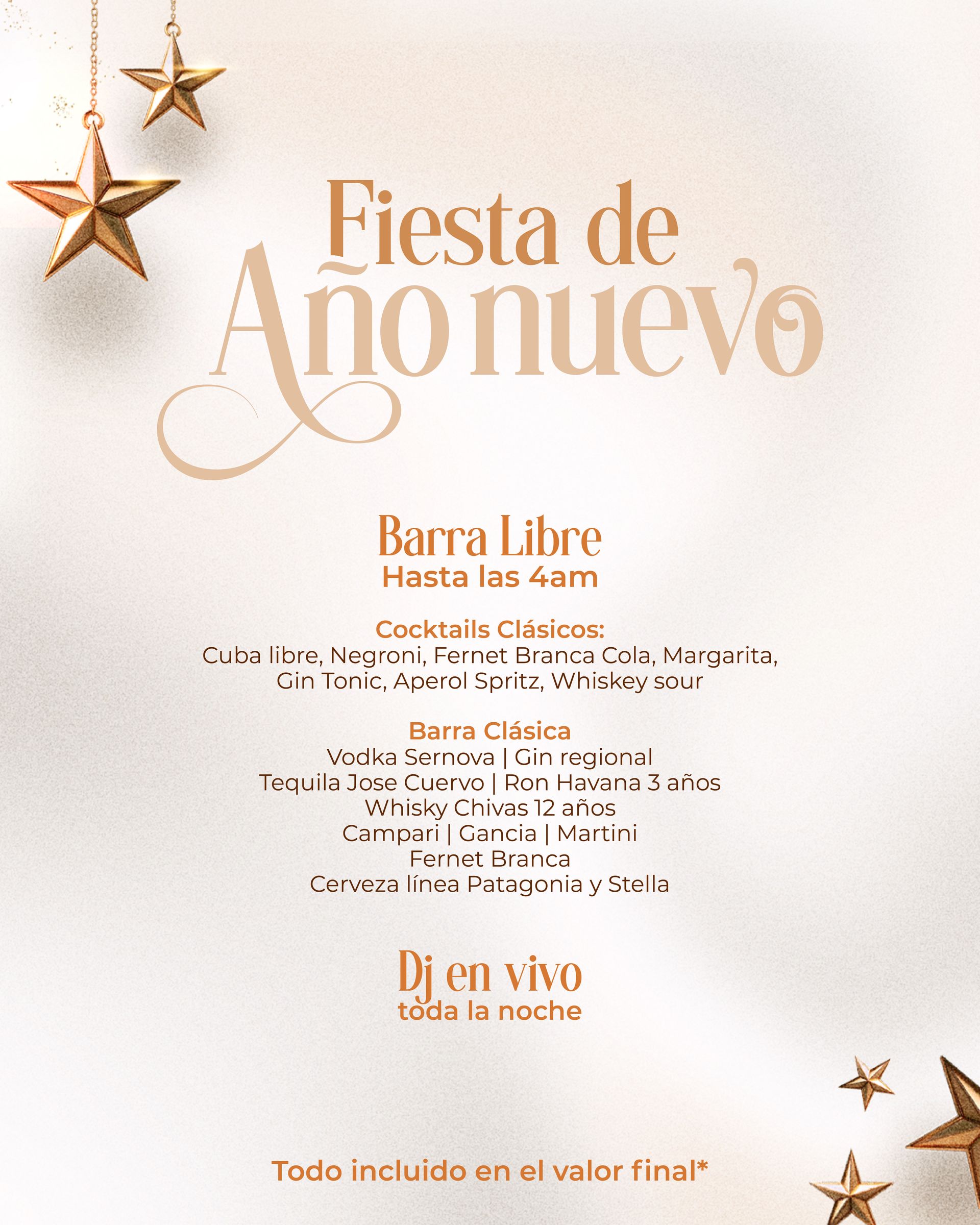 Cena de Año nuevo 2025