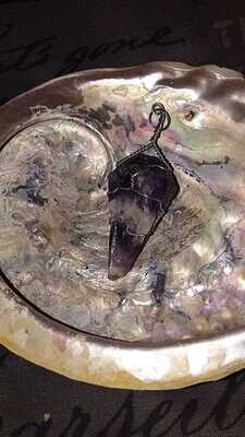 Amethyst Wire Wrapped Gemstone Pendant Amethyst Wire Wrapped Gemstone Pendant