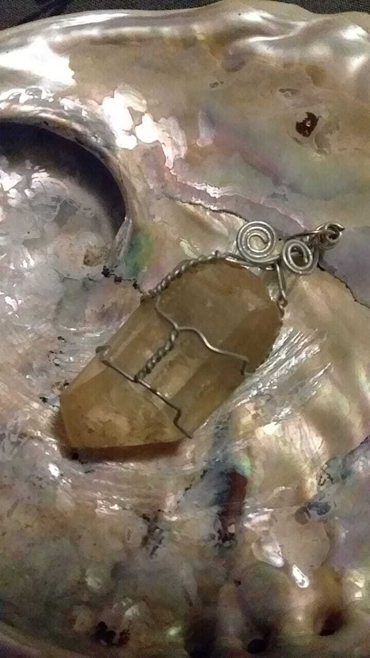 Clear Quartz Wire Wrapped Pendant