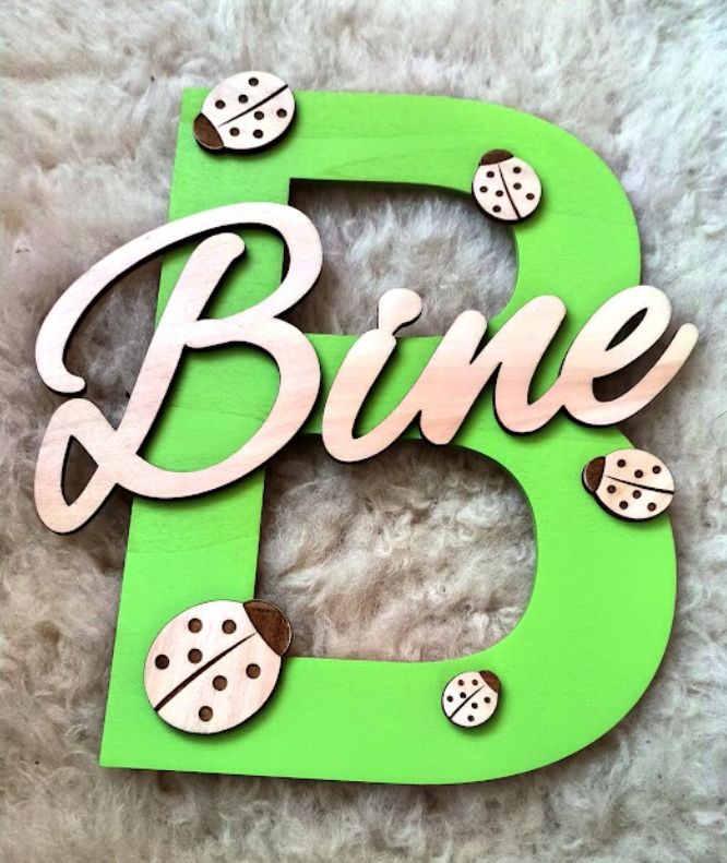 Imena za na vrata (lesene črke)