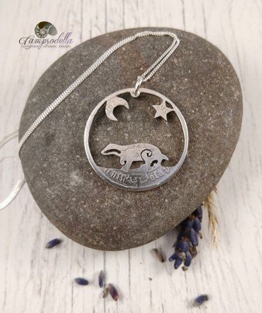 Silver Badger pendant - Florin 925