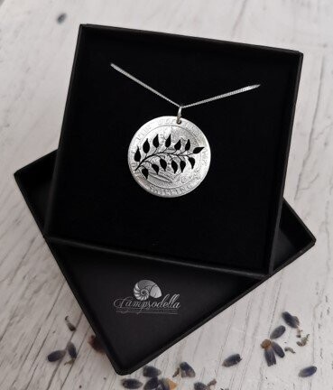 Silver Fern pendant- Shilling 925