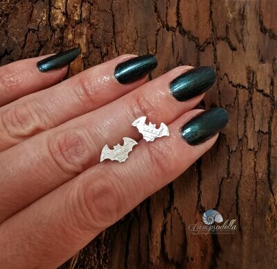 Bat stud earrings