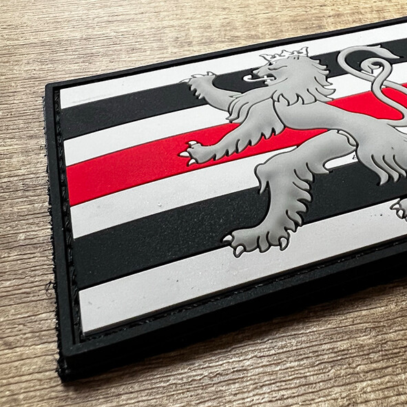 Badge PVC Roude Leiw Red Line Rectangle