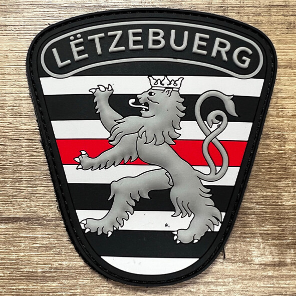 Badge PVC 3D Roude Leiw Red thin Line