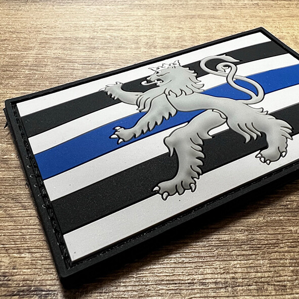 Badge PVC Roude Leiw Blue Line Rectangle
