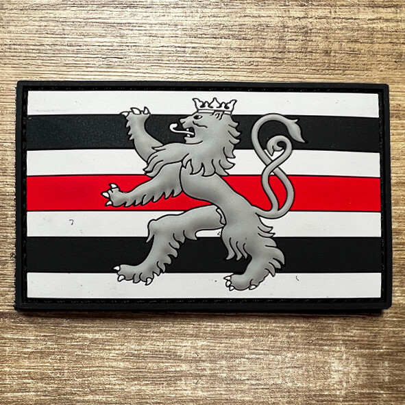 Badge PVC Roude Leiw Red Line Rectangle
