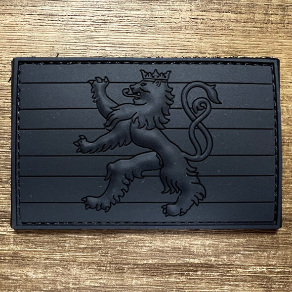 Badge PVC Roude Leiw All Black Rectangle