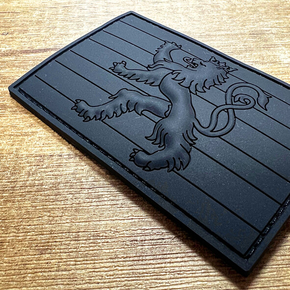 Badge PVC Roude Leiw All Black Rectangle