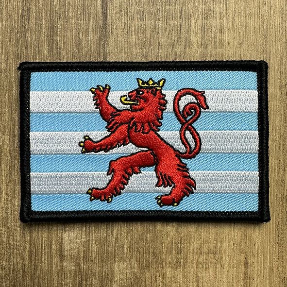 Badge Luxembourg Roude Leiw Rectangle