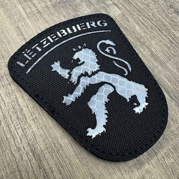 Badge Laser Cut Roude Leiw Black and White