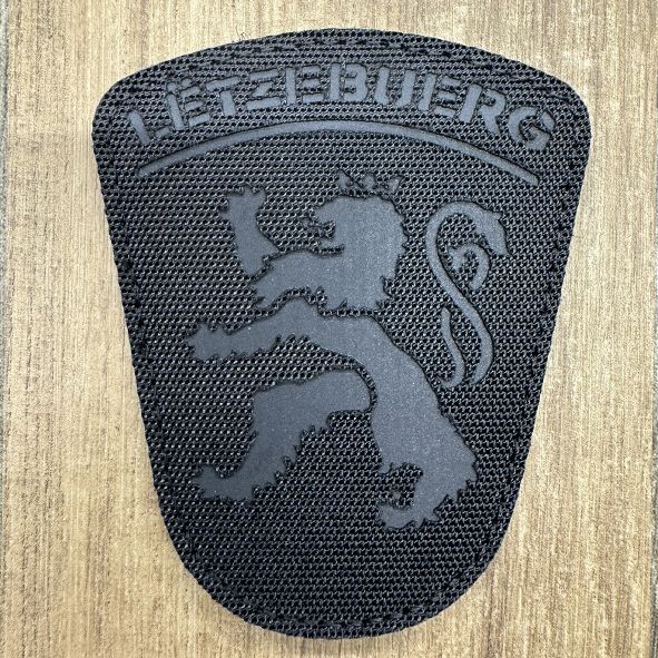 Badge Laser Cut Roude Leiw Black