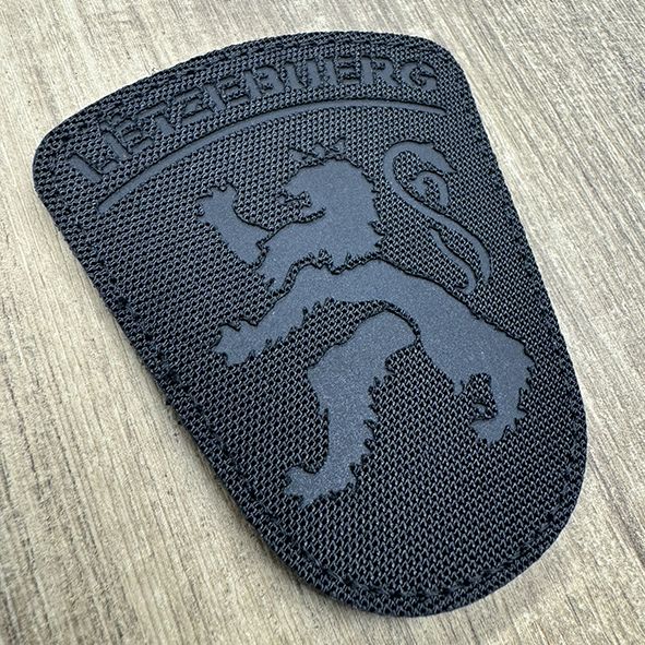 Badge Laser Cut Roude Leiw Black